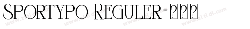 Sportypo Reguler字体转换